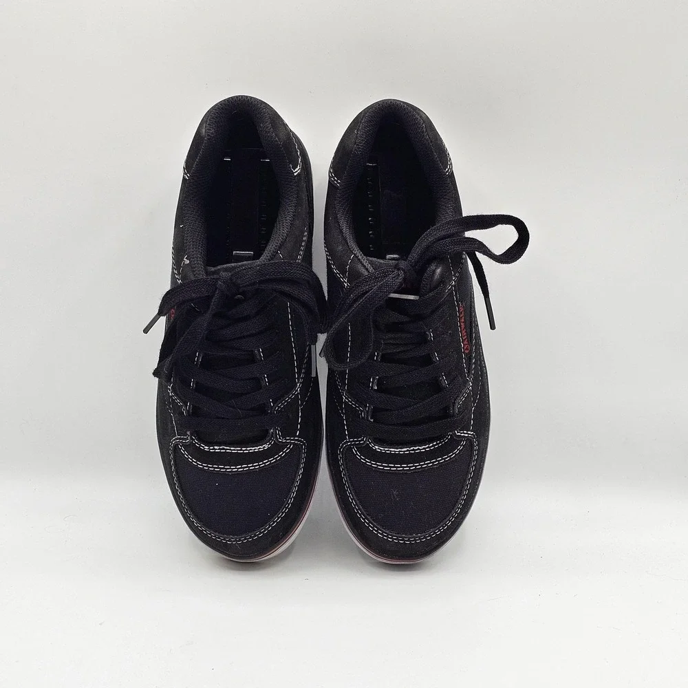 Airwalk Shoes Youth Size 5.5 Black Red Skate Low Top Classic Lace‎ Up Sneakers